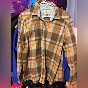Legendary Whitetails Women’s Plaid Flannel Jacket Button Down XL EUC